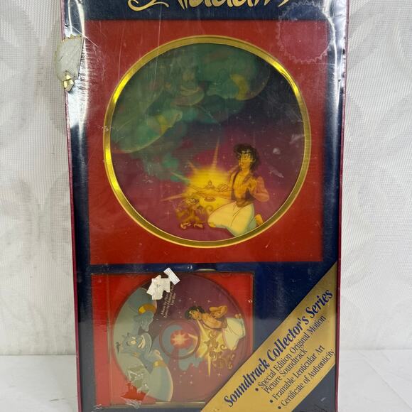 Disney Records Aladdin Collector's Series Soundtrack with Lenticular Art in Box - Picture 4 of 5